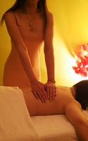full body massage in modern clinic